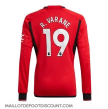 Maillot de football Réplique Manchester United Raphael Varane #19 Domicile 2023-24 Manche Longue