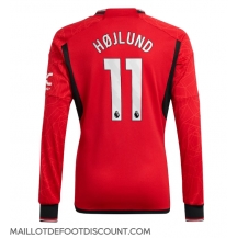 Maillot de football Réplique Manchester United Rasmus Hojlund #11 Domicile 2023-24 Manche Longue