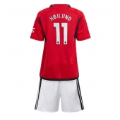 Maillot de football Réplique Manchester United Rasmus Hojlund #11 Domicile Enfant 2023-24 Manche Courte (+ Pantalon court)