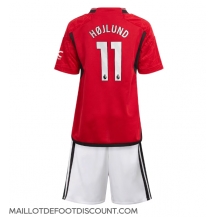 Maillot de football Réplique Manchester United Rasmus Hojlund #11 Domicile Enfant 2023-24 Manche Courte (+ Pantalon court)