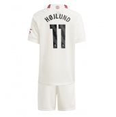Maillot de football Réplique Manchester United Rasmus Hojlund #11 Troisième Enfant 2023-24 Manche Courte (+ Pantalon court)