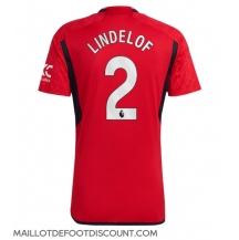 Maillot de football Réplique Manchester United Victor Lindelof #2 Domicile 2023-24 Manche Courte