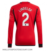 Maillot de football Réplique Manchester United Victor Lindelof #2 Domicile 2023-24 Manche Longue