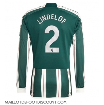 Maillot de football Réplique Manchester United Victor Lindelof #2 Extérieur 2023-24 Manche Longue