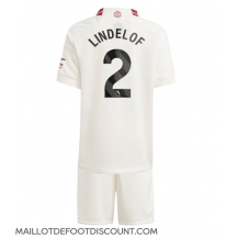 Maillot de football Réplique Manchester United Victor Lindelof #2 Troisième Enfant 2023-24 Manche Courte (+ Pantalon court)