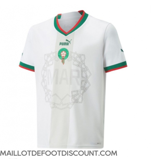Maillot de football Réplique Maroc Extérieur Mondial 2022 Manche Courte