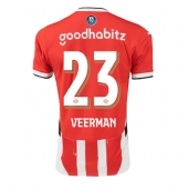 Maillot de football Réplique PSV Eindhoven Joey Veerman #23 Domicile 2024-25 Manche Courte