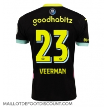 Maillot de football Réplique PSV Eindhoven Joey Veerman #23 Extérieur 2024-25 Manche Courte
