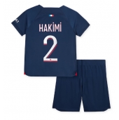 Maillot de football Réplique Paris Saint-Germain Achraf Hakimi #2 Domicile Enfant 2023-24 Manche Courte (+ Pantalon court)
