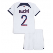 Maillot de football Réplique Paris Saint-Germain Achraf Hakimi #2 Extérieur Enfant 2023-24 Manche Courte (+ Pantalon court)