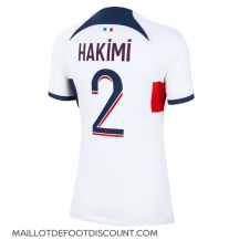 Maillot de football Réplique Paris Saint-Germain Achraf Hakimi #2 Extérieur Femme 2023-24 Manche Courte