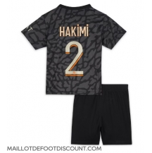 Maillot de football Réplique Paris Saint-Germain Achraf Hakimi #2 Troisième Enfant 2023-24 Manche Courte (+ Pantalon court)