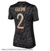 Maillot de football Réplique Paris Saint-Germain Achraf Hakimi #2 Troisième Femme 2023-24 Manche Courte