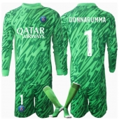 Maillot de football Réplique Paris Saint-Germain Gianluigi Donnarumma #1 Gardien de but Domicile Enfant 2024-25 Manche Longue (+ Pantalon court)