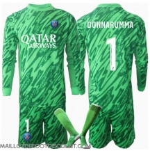 Maillot de football Réplique Paris Saint-Germain Gianluigi Donnarumma #1 Gardien de but Domicile Enfant 2024-25 Manche Longue (+ Pantalon court)