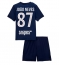 Maillot de football Réplique Paris Saint-Germain Joao Neves #87 Domicile Enfant 2025-26 Manche Courte (+ Pantalon court)