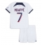 Maillot de football Réplique Paris Saint-Germain Kylian Mbappe #7 Extérieur Enfant 2023-24 Manche Courte (+ Pantalon court)