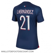 Maillot de football Réplique Paris Saint-Germain Lucas Hernandez #21 Domicile Femme 2023-24 Manche Courte