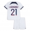Maillot de football Réplique Paris Saint-Germain Lucas Hernandez #21 Extérieur Enfant 2023-24 Manche Courte (+ Pantalon court)