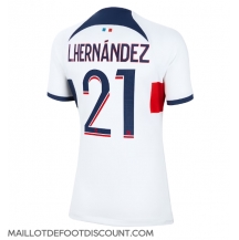 Maillot de football Réplique Paris Saint-Germain Lucas Hernandez #21 Extérieur Femme 2023-24 Manche Courte
