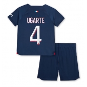 Maillot de football Réplique Paris Saint-Germain Manuel Ugarte #4 Domicile Enfant 2023-24 Manche Courte (+ Pantalon court)