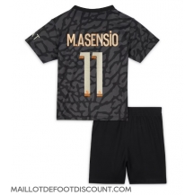 Maillot de football Réplique Paris Saint-Germain Marco Asensio #11 Troisième Enfant 2023-24 Manche Courte (+ Pantalon court)
