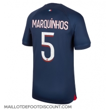 Maillot de football Réplique Paris Saint-Germain Marquinhos #5 Domicile 2023-24 Manche Courte