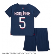 Maillot de football Réplique Paris Saint-Germain Marquinhos #5 Domicile Enfant 2023-24 Manche Courte (+ Pantalon court)