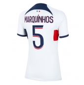 Maillot de football Réplique Paris Saint-Germain Marquinhos #5 Extérieur Femme 2023-24 Manche Courte