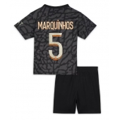Maillot de football Réplique Paris Saint-Germain Marquinhos #5 Troisième Enfant 2023-24 Manche Courte (+ Pantalon court)