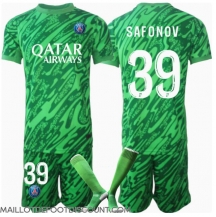 Maillot de football Réplique Paris Saint-Germain Matvei Safonov #39 Gardien de but Domicile Enfant 2024-25 Manche Courte (+ Pantalon court)