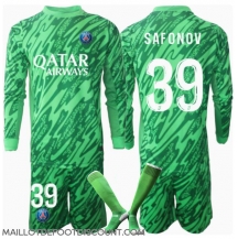 Maillot de football Réplique Paris Saint-Germain Matvei Safonov #39 Gardien de but Domicile Enfant 2024-25 Manche Longue (+ Pantalon court)
