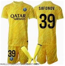 Maillot de football Réplique Paris Saint-Germain Matvei Safonov #39 Gardien de but Troisième Enfant 2024-25 Manche Courte (+ Pantalon court)