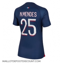 Maillot de football Réplique Paris Saint-Germain Nuno Mendes #25 Domicile Femme 2023-24 Manche Courte