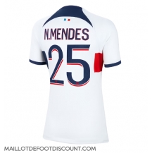 Maillot de football Réplique Paris Saint-Germain Nuno Mendes #25 Extérieur Femme 2023-24 Manche Courte