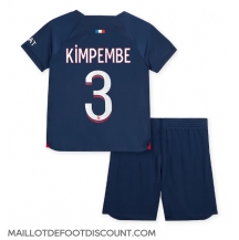 Maillot de football Réplique Paris Saint-Germain Presnel Kimpembe #3 Domicile Enfant 2023-24 Manche Courte (+ Pantalon court)
