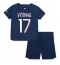 Maillot de football Réplique Paris Saint-Germain Vitinha Ferreira #17 Domicile Enfant 2023-24 Manche Courte (+ Pantalon court)