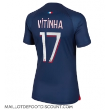 Maillot de football Réplique Paris Saint-Germain Vitinha Ferreira #17 Domicile Femme 2023-24 Manche Courte