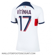 Maillot de football Réplique Paris Saint-Germain Vitinha Ferreira #17 Extérieur Femme 2023-24 Manche Courte