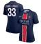 Maillot de football Réplique Paris Saint-Germain Warren Zaire-Emery #33 Domicile Femme 2024-25 Manche Courte
