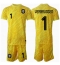 Maillot de football Réplique Pays-Bas Bart Verbruggen #1 Gardien de but Extérieur Enfant Europe 2024 Manche Courte (+ Pantalon court)