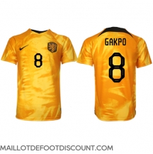 Maillot de football Réplique Pays-Bas Cody Gakpo #8 Domicile Mondial 2022 Manche Courte