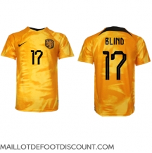 Maillot de football Réplique Pays-Bas Daley Blind #17 Domicile Mondial 2022 Manche Courte