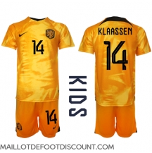 Maillot de football Réplique Pays-Bas Davy Klaassen #14 Domicile Enfant Mondial 2022 Manche Courte (+ Pantalon court)