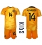 Maillot de football Réplique Pays-Bas Davy Klaassen #14 Domicile Enfant Mondial 2022 Manche Courte (+ Pantalon court)
