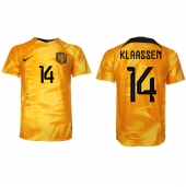 Maillot de football Réplique Pays-Bas Davy Klaassen #14 Domicile Mondial 2022 Manche Courte
