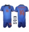 Maillot de football Réplique Pays-Bas Davy Klaassen #14 Extérieur Enfant Mondial 2022 Manche Courte (+ Pantalon court)