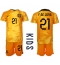 Maillot de football Réplique Pays-Bas Frenkie de Jong #21 Domicile Enfant Mondial 2022 Manche Courte (+ Pantalon court)