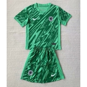 Maillot de football Réplique Pays-Bas Gardien de but Domicile Enfant Europe 2024 Manche Courte (+ Pantalon court)