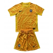 Maillot de football Réplique Pays-Bas Gardien de but Extérieur Enfant Europe 2024 Manche Courte (+ Pantalon court)
